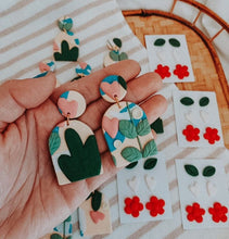 Load image into Gallery viewer, Warrior Dangles- Handmade Clay Earrings