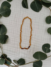 Load image into Gallery viewer, Raw Honey Amber + Mookaite Jasper Necklace