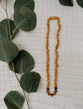 Load image into Gallery viewer, Raw Honey Amber + Mookaite Jasper Necklace