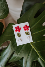 Load image into Gallery viewer, Warrior Stud 3 Pack- Handmade Clay Earrings