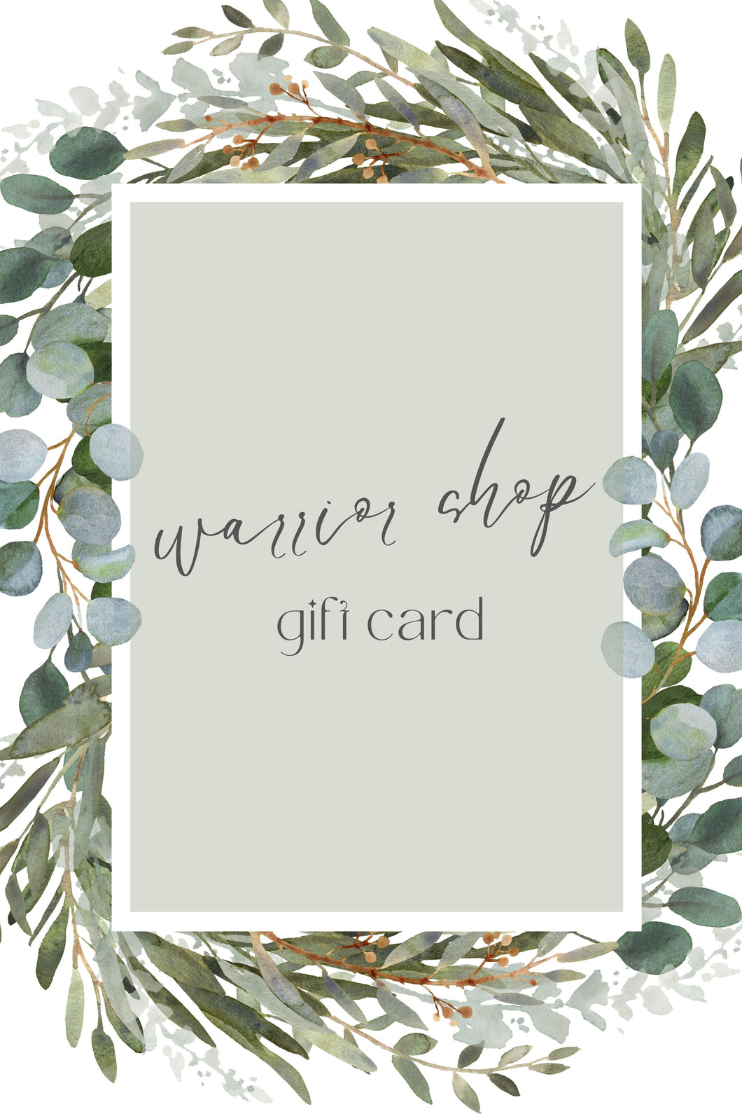 The Warrior Shop Gift Card