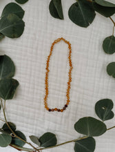 Load image into Gallery viewer, Raw Honey Amber + Mookaite Jasper Necklace
