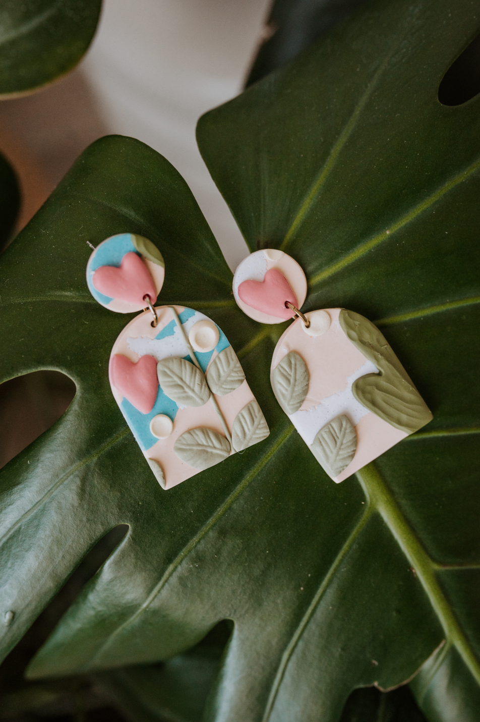 Warrior Dangles- Handmade Clay Earrings